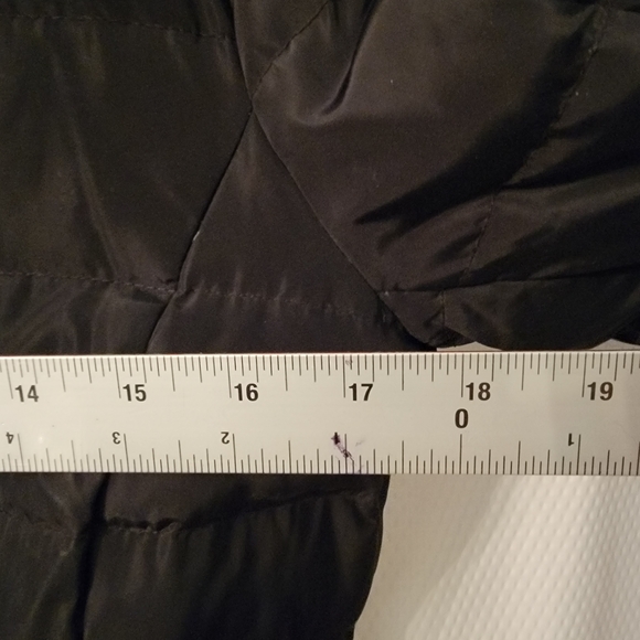 Michael Kors Black Puffer Coat with Gold Accents - Picture 6 of 6